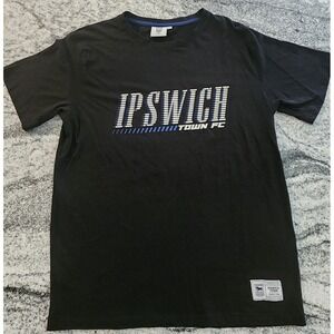 IPSWICH TOWN FOOTBALL CLUB SHIRT MENS XL BLACK TSHIRT SOCCER ENGLAND AUTHENTIC
